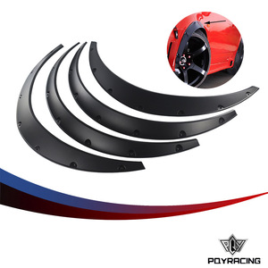 Universal Car <b>Wheel</b> Arch Mudguards Black Polyurethane Wide Body Kit For Sedans Suv Offroad Vehicles - Product Image 5