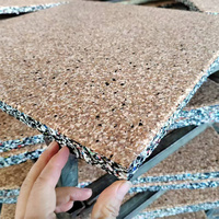 Dalles de caoutchouc inodores 1mx1mx20mm, revêtement de sol en caoutchouc antichoc pour salle de sport, revêtement de sol en caoutchouc de 20mm pour salle de sport
