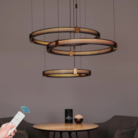 Lustres et suspensions Matrix Titan, anneaux de plafond, 110V/220V, CR 95, 3000K, 532W, suspensions métalliques avec projecteur pour villa