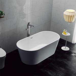 Bañera Acrílica Moderna Estilo <span class=keywords><strong>Hamaca</strong></span>, Independiente, con Desagüe y Grifo Incluidos, para <span class=keywords><strong>Baño</strong></span>, Hotel, Villa y Parque - Product Image 1