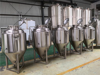 Acier inoxydable 304/316 1bbl 2bbl 3bbl Fermenteurs coniques 200L Réservoir de fermentation de bière à pression