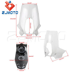 Pare-brise de rallye de moto de carénage de PC à impact élevé avec phare pour <span class=keywords><strong>KTM</strong></span> 450/<span class=keywords><strong>690</strong></span>/701/890 <span class=keywords><strong>Adventure</strong></span> & Husqvarna 701 Baja - Product Image 5