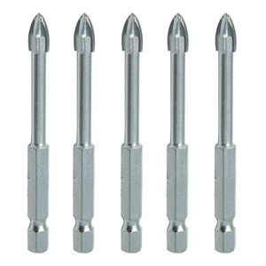 60-100 मिमी हेक्स शेंक के साथ फैक्ट्री-बिकी हुई टंगस्टन कार्बाइड टिप ड्रिल बिट 60-मिमी हेक्स शेंक के साथ 6 मिमी स्टील डायमंड सामग्री - Product Image 4