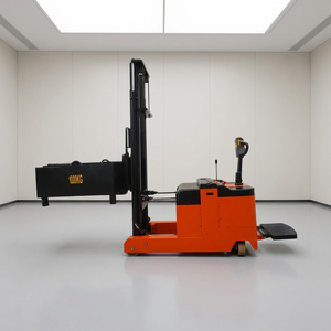 Chariot élévateur à palettes entièrement électrique de 1 tonne, capacité de 1000 kg, chariot élévateur à batterie pour entrepôt de vente au détail et petite usine - Product Image 6