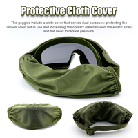 Lunettes tactiques d'airsoft, lunettes de sécurité balistiques pour le tir et la chasse avec 3 lentilles interchangeables