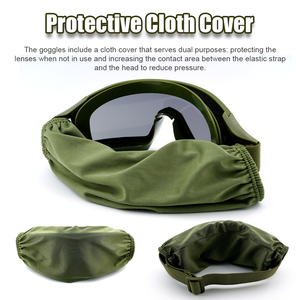 Occhiali Tattici Airsoft, Occhiali di Sicurezza Balistici per Tiro e Caccia con 3 Lenti Intercambiabili - Product Image 5