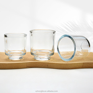 Portavelas de Vidrio Ámbar Hongfei Hecho a Mano de Alta Calidad, con Paredes Gruesas, 175ml/340ml, para Navidad, Bodas, Uso Profesional - Product Image 4