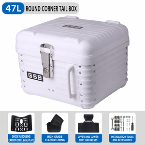 LDQ LDQ233 Top Case Moto & Coffre Scooter Électrique Rétro à Coins Arrondis en PP, Universel, Capacité 47L - Product Image 1