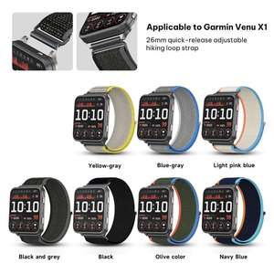 Correa de Reloj de Nailon Tejido de Liberación Rápida para Garmin Venu X1 xDfind Wild Path Loop, Precio de Fábrica - Product Image 6