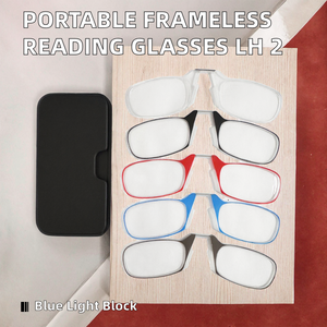 <span class=keywords><strong>Gafas</strong></span> <span class=keywords><strong>de</strong></span> <span class=keywords><strong>Lectura</strong></span> <span class=keywords><strong>Anti</strong></span> <span class=keywords><strong>Luz</strong></span> <span class=keywords><strong>Azul</strong></span> sin Marco Estilo Tarjeta, Clip Nasal <span class=keywords><strong>de</strong></span> Silicona Portátil, Plegables, Compactas, Adhesivo para Teléfono - Product Image 2