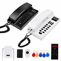 Système d'interphone bidirectionnel sans fil avec contrôle d'accès par cartes RFID/NFC, sonnette de sécurité et téléphone de bureau pour l'entrée des immeubles d'appartements