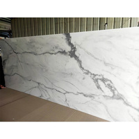 Carreau de pierre rétro-éclairé en albâtre avec aspect marbre Panneaux décoratifs en résine Grande dalle