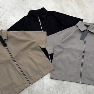 <span class=keywords><strong>Camisas</strong></span> de Diseño con Cierre Personalizado para <span class=keywords><strong>Hombre</strong></span> 2026, Camisa de <span class=keywords><strong>Manga</strong></span> <span class=keywords><strong>Corta</strong></span> con Cierre, Ropa de Trabajo para <span class=keywords><strong>Hombre</strong></span> - Product Image 3