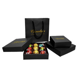 Caixa de Papel para Chocolate de Luxo Personalizada com 4 Compartimentos, Sustentável, Grau Alimentício, com Tampa Rígida e Base, para Celebrações, com Inserção - Product Image 6