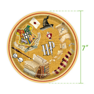 Ensemble de fournitures pour fête <span class=keywords><strong>Harry</strong></span> <span class=keywords><strong>Potter</strong></span>, assiettes en papier, serviettes, nappe, couverts, 60-80 pièces, décoration d'anniversaire, fête d'enfants - Product Image 5