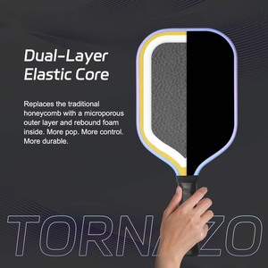 FitSpark Same Model Pro 4 Tornazo, Pala de Pickleball Portátil sin Bordes, Aprobada por la USAPA, Núcleo de Fibra de Carbono T700, 16 mm de Grosor - Product Image 2