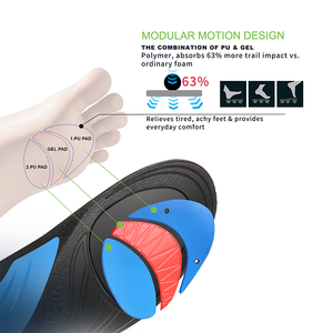 JOGHN <span class=keywords><strong>Solette</strong></span> Professionali per <span class=keywords><strong>Scarpe</strong></span> da Escursionismo, Inserti Ammortizzanti per Sport, <span class=keywords><strong>Solette</strong></span> per Allenamento e Palestra - Product Image 4