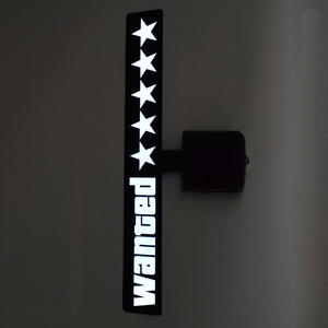 Panneau LED pour voiture, panneau lumineux LED 5 étoiles EL Glow pour voiture <span class=keywords><strong>GTA</strong></span> - Product Image 2