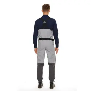 特注フィッシングウェーダーハンティングスーツ防水通気性ウエディングパンツネオプレンブーツベルトウエストチェストフライフィッシングウェーダー男性 - Product Image 3