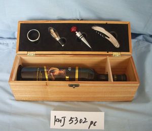 Coffret cadeau en bois de luxe avec <span class=keywords><strong>ouvre</strong></span>-bouteille en métal - Product Image 5