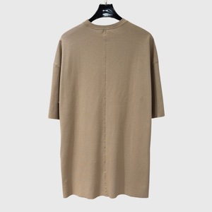 클래식 기본 미니멀리스트 남여공용 하이럭셔리 크루넥 티셔츠 - Product Image 6