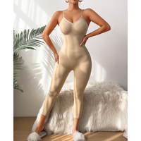 Pembentuk tubuh spandeks nilon kualitas tinggi Bodysuit angkat bokong kontrol perut Shapewear pembentuk tubuh untuk wanita