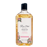 GREENLEM Gel Douche Moussant Hydratant Parfumé à l'Extrait de Pétales de Rose 350ml pour Femmes Adultes OEM Personnalisé