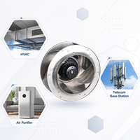 Ventilateur centrifuge Holafan 220/230V IP44 en alliage d'aluminium, 1350/1500 tr/min, à pales courbées vers l'arrière, pour machine CNC