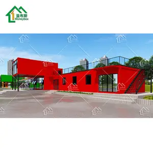 Multipurpose versatilidade design combinado modular luxo prefab shipping container townhouse