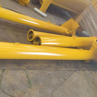Convoyeur à vis tubulaire LSY325 Hongxing 380V pour centrale à béton, moteur haute efficacité, vis sans fin pour ciment, manutention de matériaux en vrac
