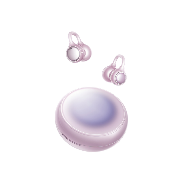 Hollow Electroplated Ear Clip Open Ear Headphones Luxury Look BT Earbuds for Airport Railway Station Waiting