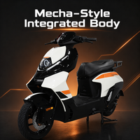 Moto électrique 3000W sans balais 72V 16 pouces homologuée pour la route, pour adultes, 80 km/h+, avec éclairage ambiant LED, ABS, TCS