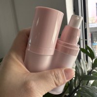Serum Krim BB CC 4 in 1 Botol Pink, Pelembap Berwarna SPF, Logo Kustom, Label Pribadi, Alas Bedak Cair