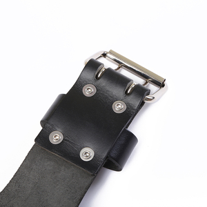 Cinturón de Levantamiento de Pesas Unisex de Cuero Negro de 5 mm, Transpirable, Personalizado, para Entrenamientos de Gimnasio, Levantamiento de Pesas y Entrenamiento - Product Image 6