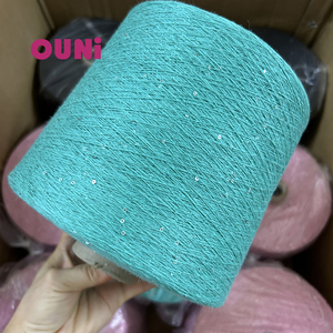 Hilo de Lino y Algodón de Alta Calidad de 3 Capas, con Lurex Dorado y Lentejuelas Pequeñas de 2mm y 3mm, Nuevo Hilo <span class=keywords><strong>en</strong></span> Venta - Product Image 1