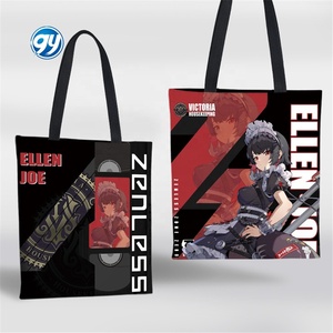 37*33cm Neues Spiel Zenless Zone Zero Anime Leinwand Handtasche Cosplay Anime Einkaufstasche - Product Image 5