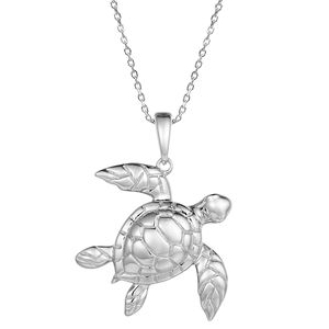 Joyería fina de plata esterlina <span class=keywords><strong>Honu</strong></span> Baby & Mother Sea Turtle colgantes 925 Plata joyería al por mayor - Product Image 5