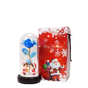 Newish Christmas <b>Tree</b> and Rose With <b>Led</b> Light of Christmas Table Decorations Santa Elk Snowman Christmas Dolls - Product Image 1