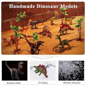 Juguetes para Niños de 3 a 5 Años con Tapete de Actividades y Árboles, Set de Juego Educativo de Dinosaurios Realistas para Crear un Mundo Dinosaurio - Product Image 6