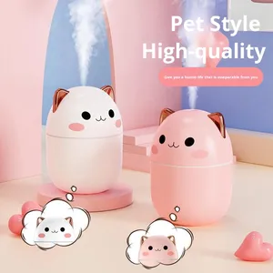 New 250ml USB Silent Ultrasonic Plastic <b>Humidifier</b> Humidistat 1 Year Warranty Household Cute Pet Car Mini Ambient Light - Product Image 1