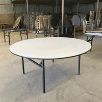 Moderne Simple Design Pas Cher Bois Métal Salle À Manger Tables