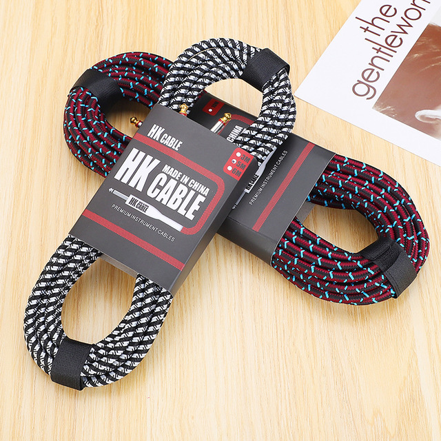 Wholesale Popular Electric Guitar Cable Cheap Price Bass Noise Reduction Audio Cable Speaker 3M Cable