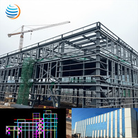 Vente chaude : Bâtiment de bureau en structure métallique, atelier avec façade vitrée, centre commercial préfabriqué