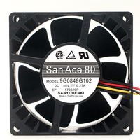 SANYO 9G0848G102 DC48V 0.27A 80*80*38MM 8038 8CM Kipas Pendingin Aksial Bantalan Bola Ganda Baru Asli