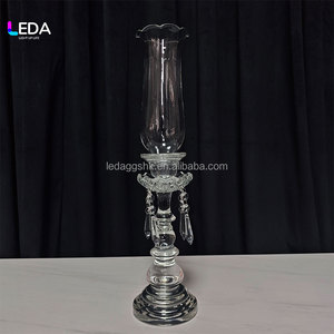 LEDA <b>Crystal</b> Candlestick Holder Tapered Shape Home Decoration Durable High Quality - Product Image 1