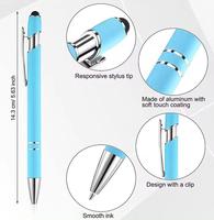 Stylo bille en métal au toucher doux avec logo personnalisé et motif animal, finition gravée au laser, cadeaux promotionnels multifonctionnels
