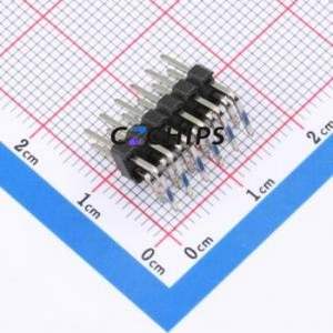 A254AD-WS06P-PC030 Pin Header Bent Lead Through Hole,P=2.54mm Connector 2x6P Square Hole Double Row 12P - Product Image 2