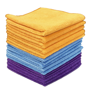 Chiffon de nettoyage en microfibre absorbant 30x30cm, réutilisable, non pelucheux, pour cuisine, polissage, dépoussiérage des sols, séchage et lavage de voitures - Product Image 1