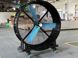 QX Heavy Duty <b>Fan</b> 1.25m 2m 2.5m Energy Saving High Speed Factory Drum <b>Fan</b> Air Ventilation Industrial Axial <b>Fans</b> - Product Image 3