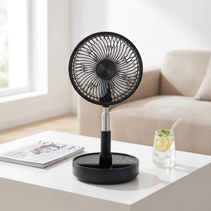 จอแสดงผลดิจิตอล มัลติฟังก์ชั่น เสียงเบา พัดลมไฟฟ้า/มือหมุนแบบพับได้ ชาร์จไฟได้ ปรับความเร็วได้ ตั้งเวลาได้ รีโมทคอนโทรล - Product Image 5